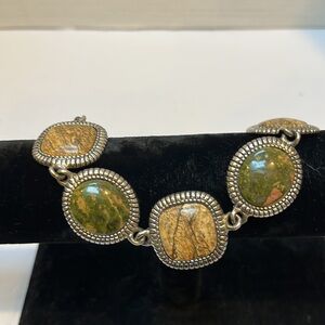 Silpada Sterling Silver and Natural Stone Bracelet